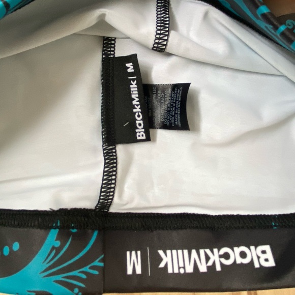 BlackMilk teal bath leggings - Picture 2 of 4